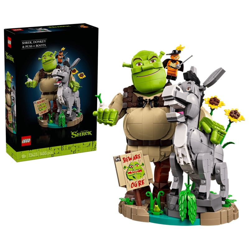 LEGO Shrek 72423 - Shrek, Donkey and Puss in Boots LEGO Shrek 72423 - Shrek, Donkey and Puss in Boots