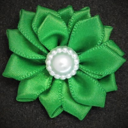 Solid Colors Rose Petal Dog Bows