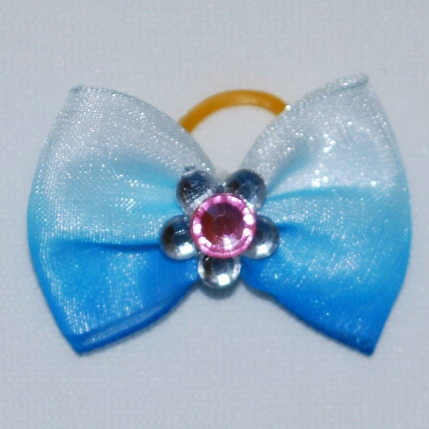 Flower Pastel Dog Bow