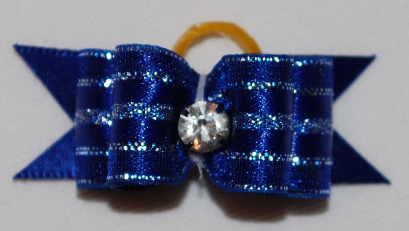Sparkly Stripes Dog Bows