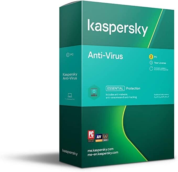 Kaspersky Anti-Virus 2022 For 2 Device - 1 year.