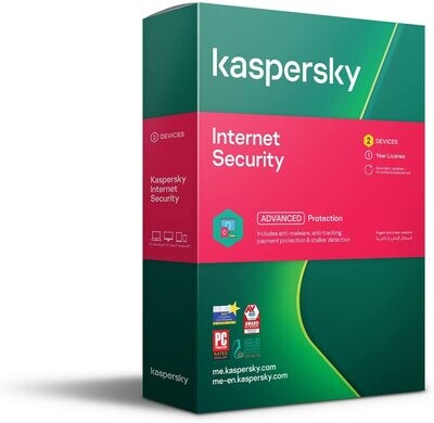 Kaspersky Internet Security 2022 For 2 Devices - 1 Year