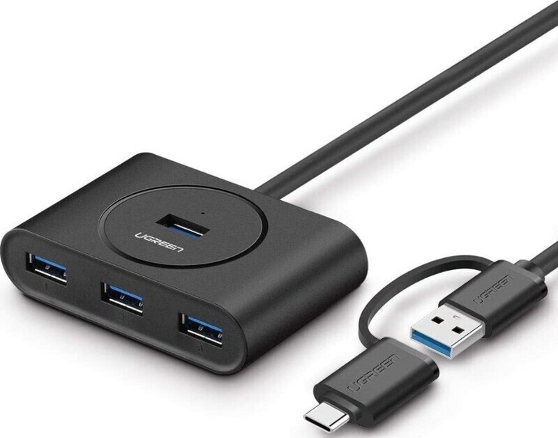 Ugreen 40850 USB 3.0 Hub With USB-C Port,.