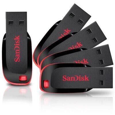 SanDisk Cruzer Blade 32GB USB 2.0 Flash Drive.