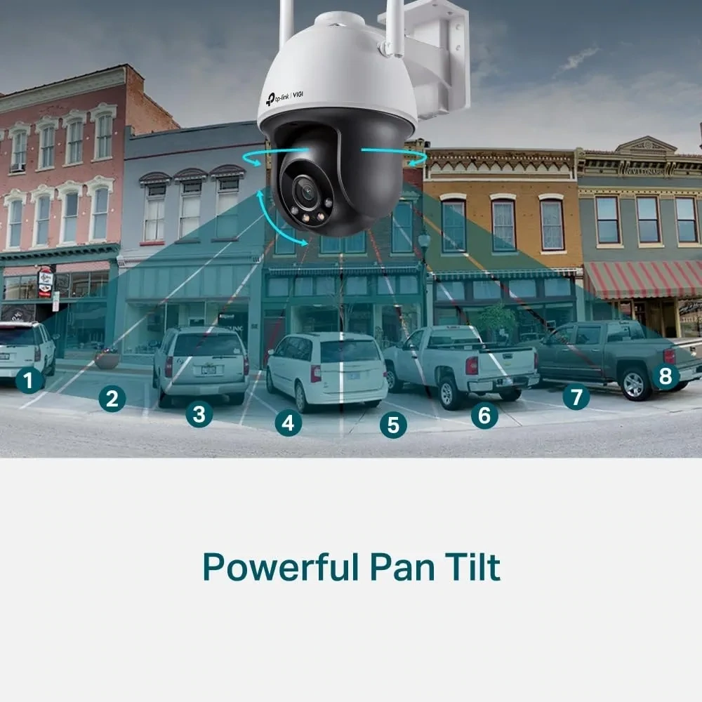 VIGI 4MP Outdoor Full-Color Wi-Fi Pan Tilt Network Camera
