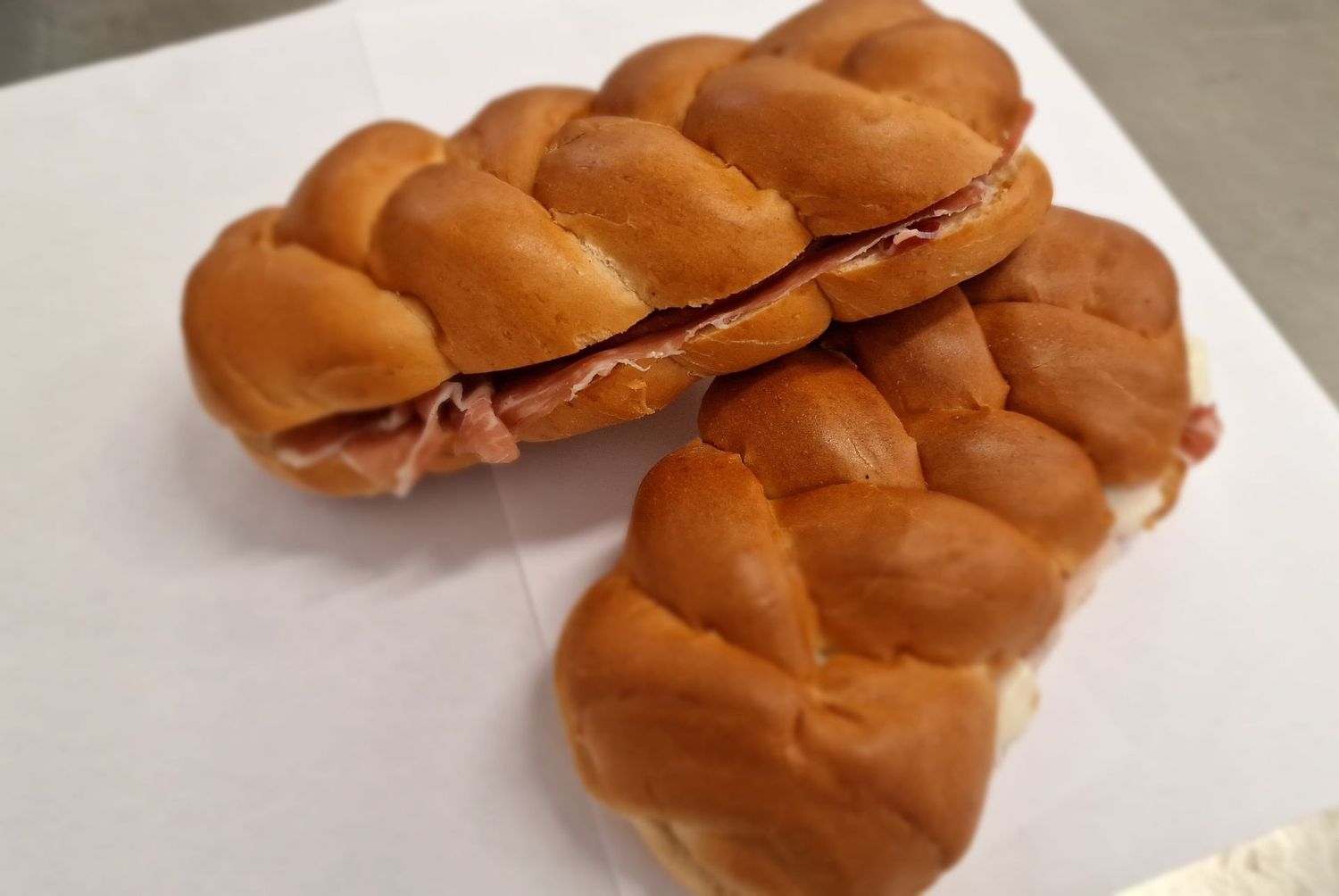 treccia prosciutto crudo