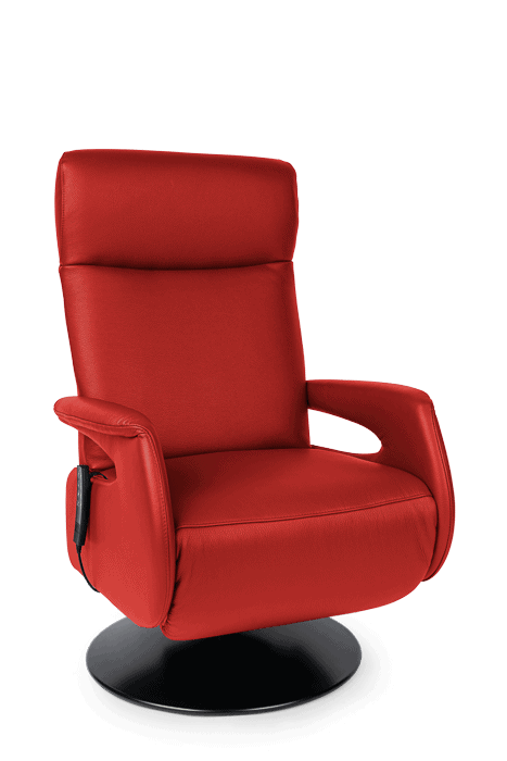 Relaxsessel mit elektrischer Aufstehhilfe und Liegekomfort in Rot