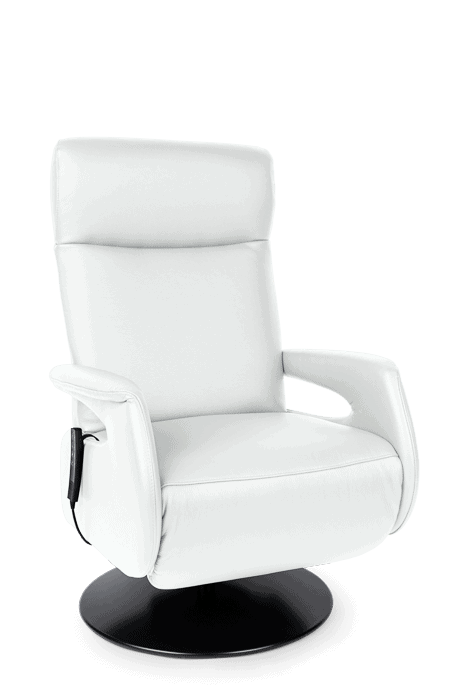 Relaxsessel mit elektrischer Aufstehhilfe und Liegekomfort in Weiß