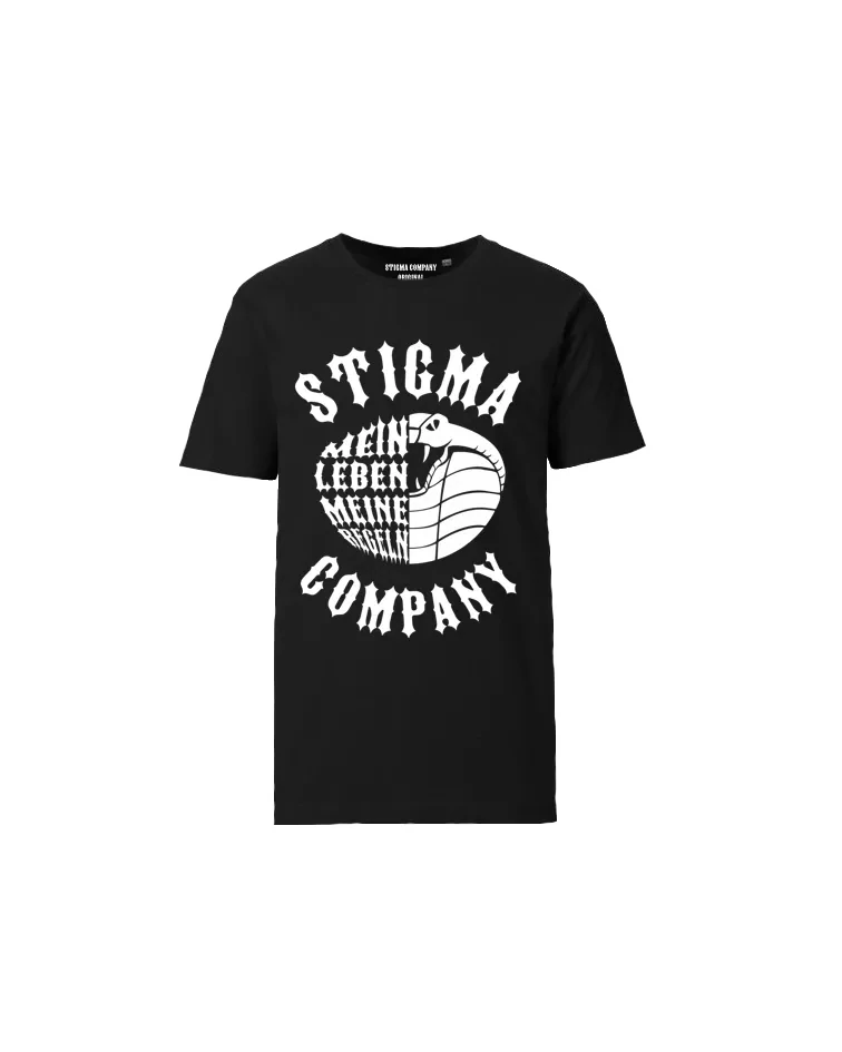 Mein Leben, meine Regeln T-Shirt, Farbe: Schwarz - Weiß, Größe: XL