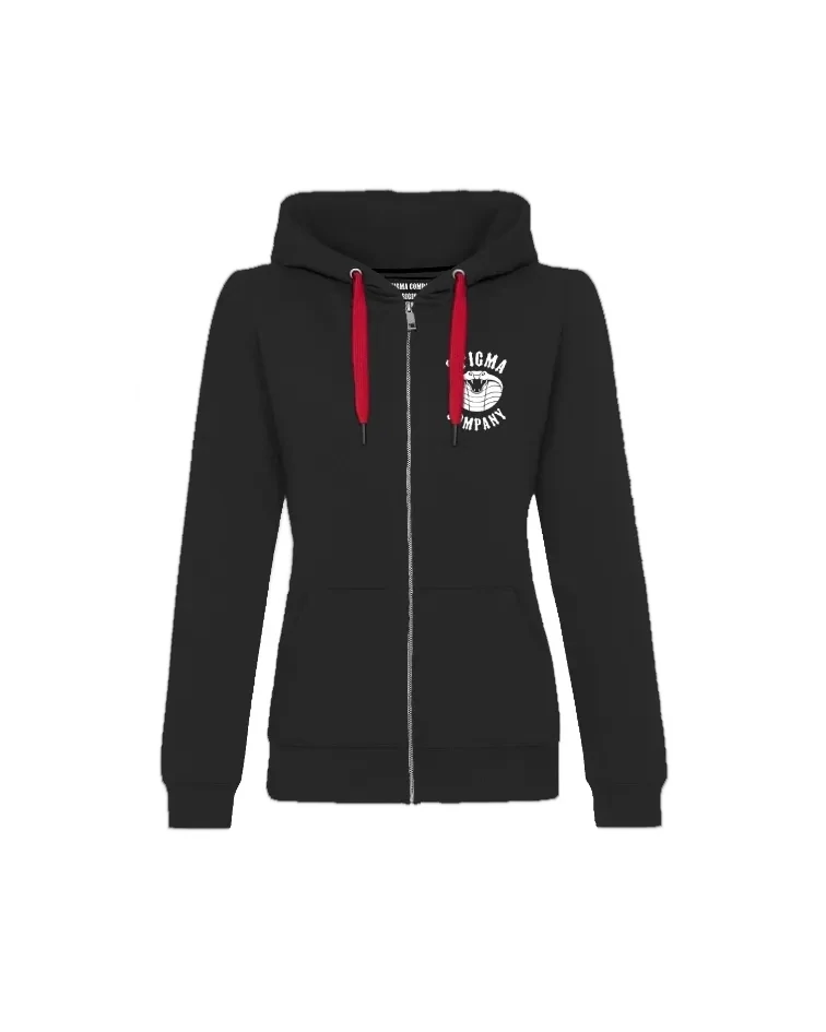 The First Women Zip Hoodie, Farbe: Schwarz - Weiß, Größe: L