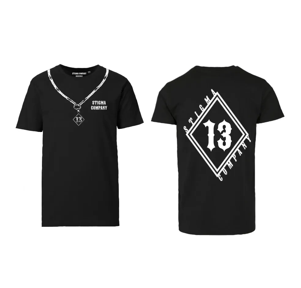 Raute 13 T-Shirt, Farbe: Schwarz - Weiß, Größe: XL