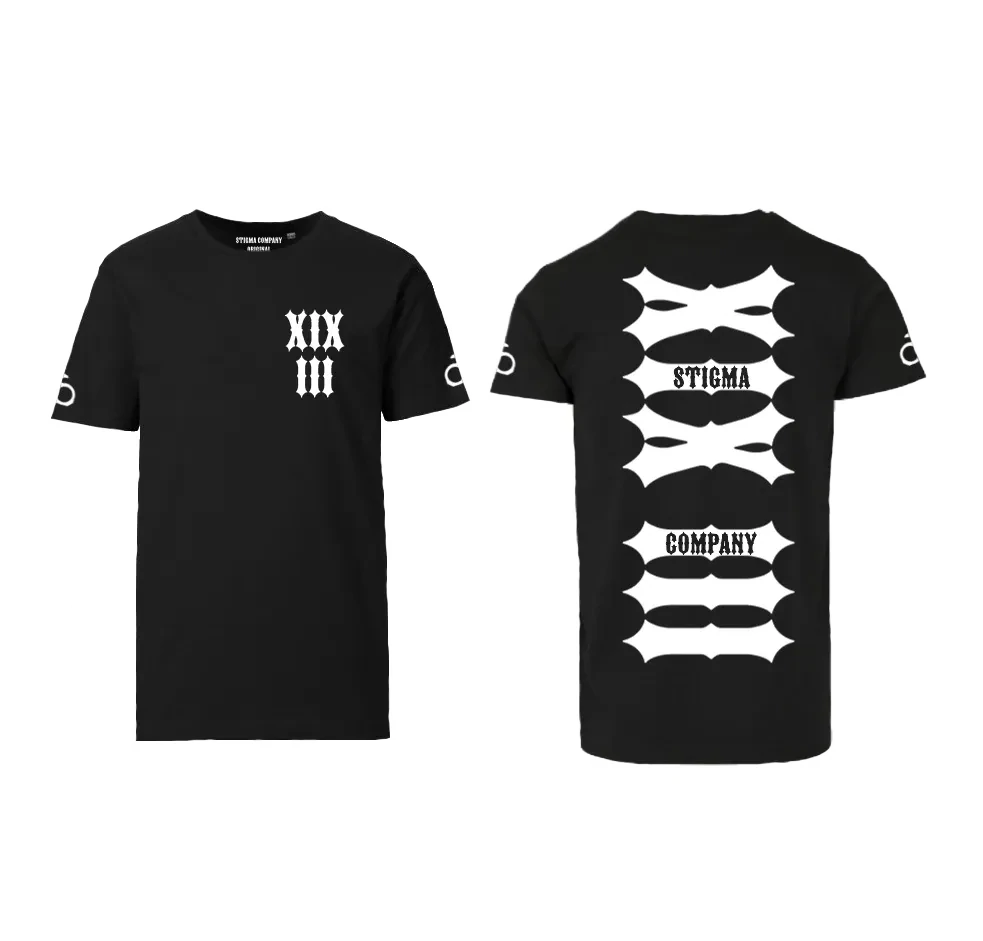 XIX III T-Shirt, Farbe: Schwarz - Weiß, Größe: XL