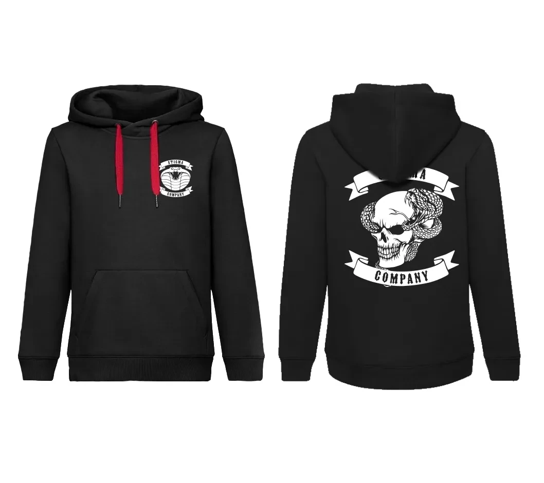 Skull Hoodie, Farbe: Schwarz - Weiß, Größe: XL