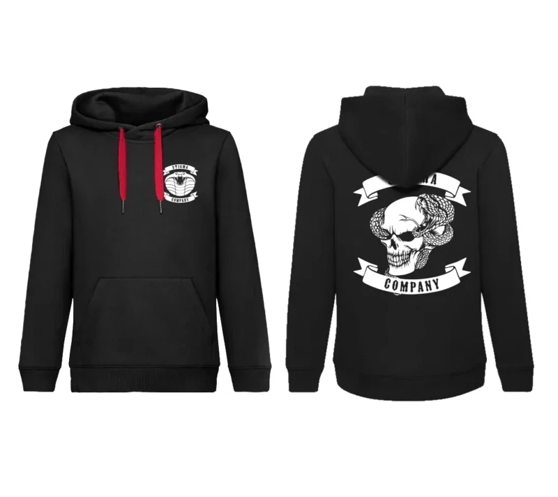 Skull Hoodie, Farbe: Schwarz - Weiß, Größe: XL