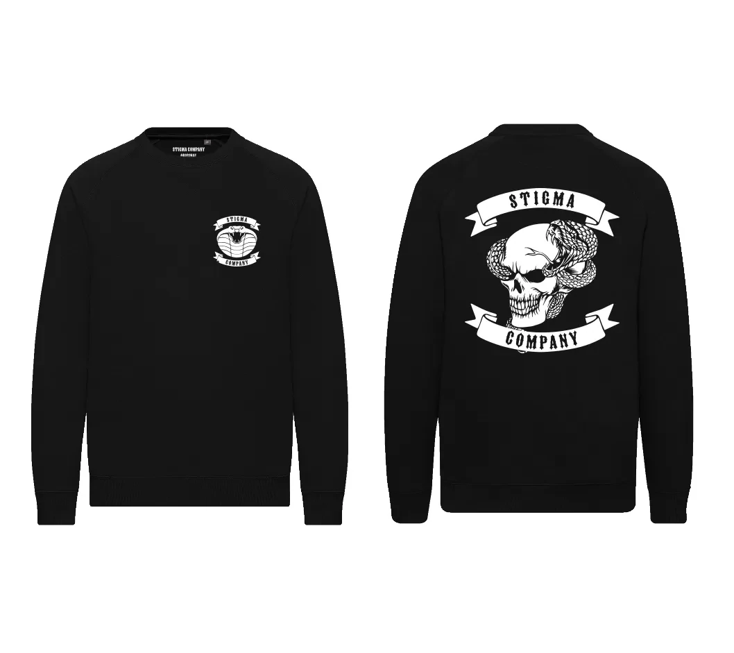 Skull Sweatshirt, Farbe: Schwarz - Weiß, Größe: XL