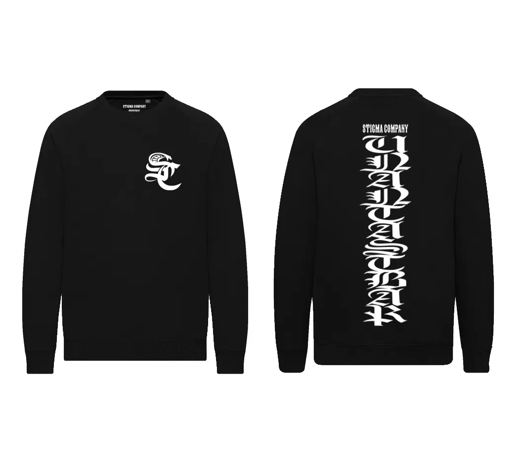 Unantastbar Sweatshirt, Farbe: Schwarz - Weiß, Größe: XL