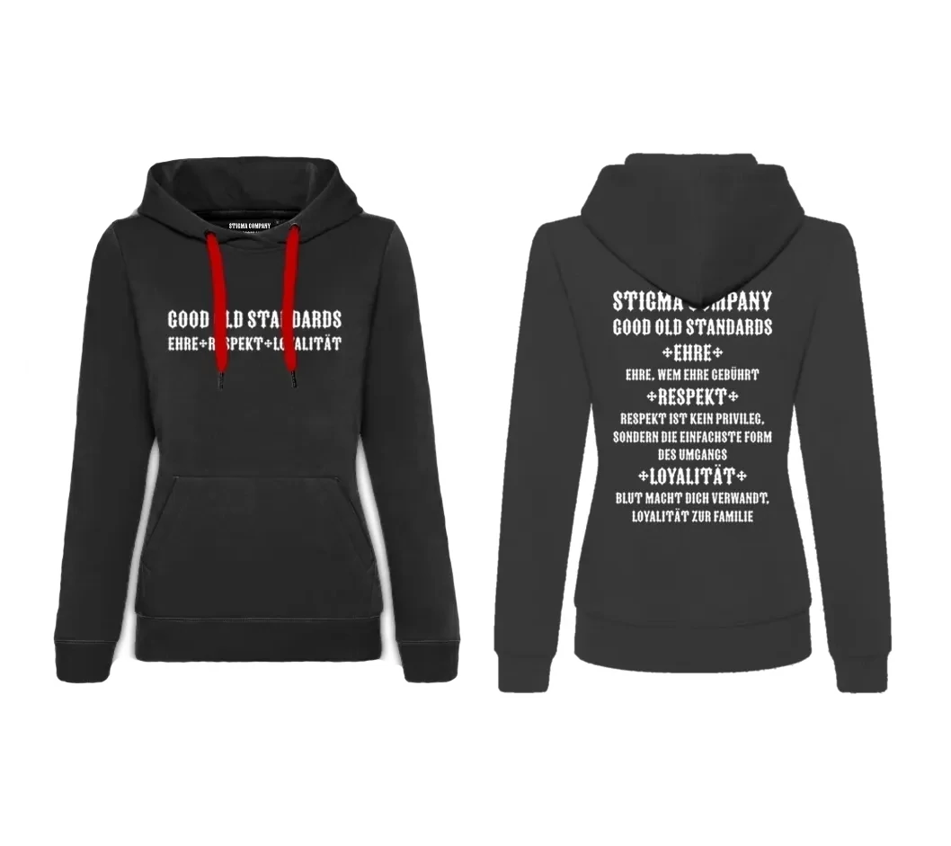 Good old standards Hoodie, Farbe: Schwarz - Weiß, Größe: L