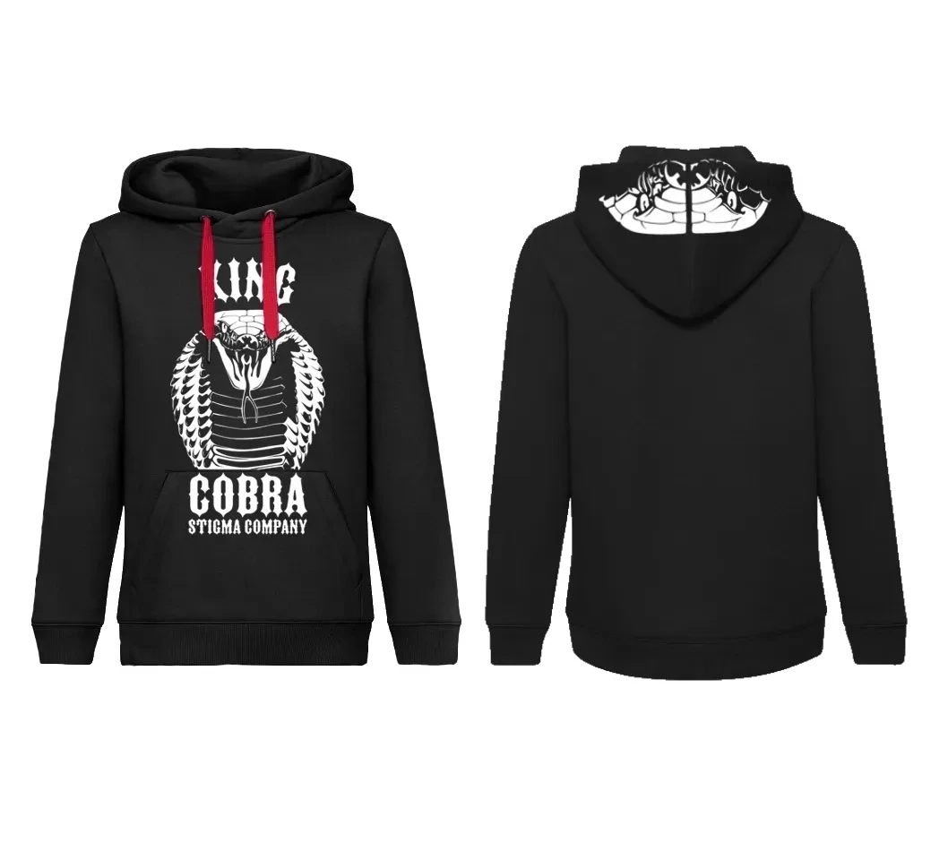 King Cobra Hoodie, Farbe: Schwarz - Weiß, Größe: XL