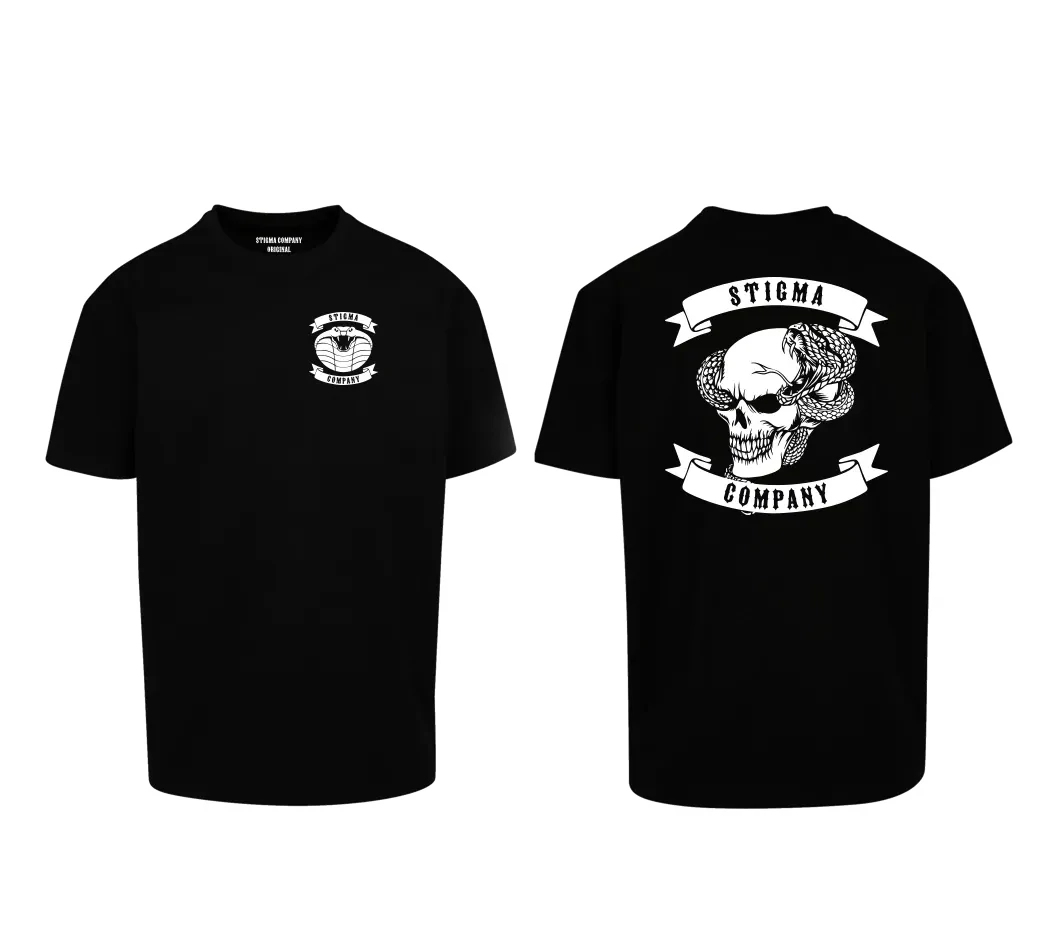 Skull Premium T-Shirt, Farbe: Schwarz - Weiß, Größe: XL