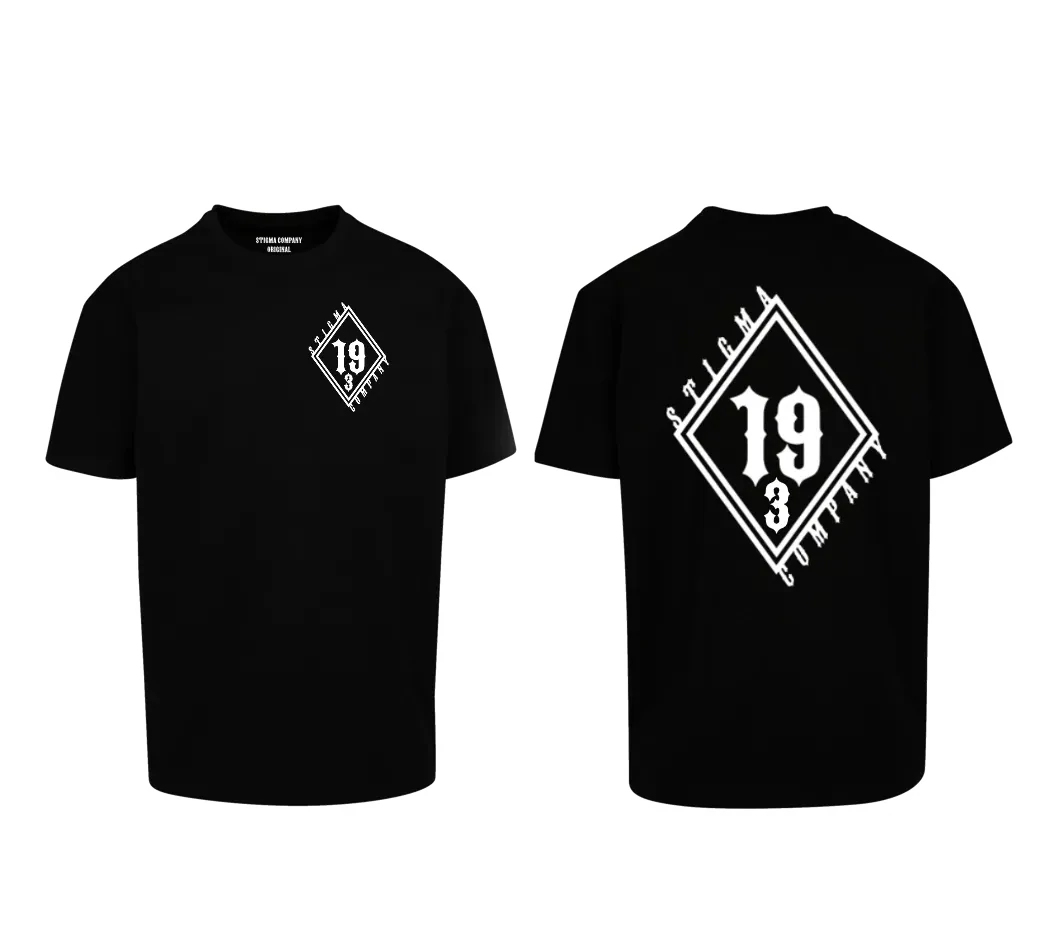 Raute 193 Premium T-Shirt, Farbe: Schwarz - Weiß, Größe: XL
