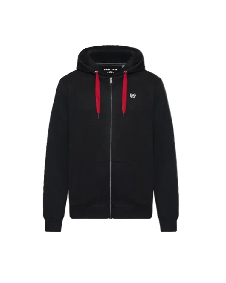 Sieg und Ehre Zip Hoodie, Farbe: Schwarz - Weiß, Größe: XL