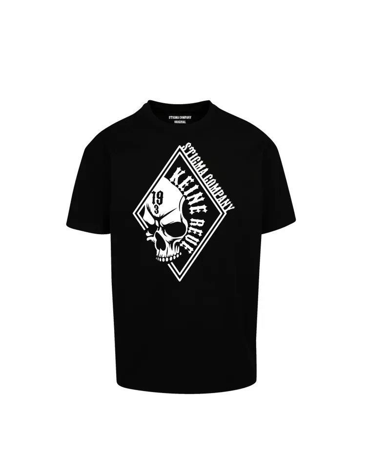 Keine Reue Premium T-Shirt, Farbe: Schwarz - Weiß, Größe: XL