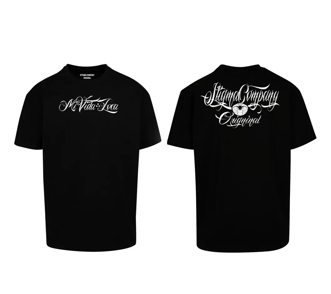 Mi Vida Loca Premium T-Shirt, Farbe: Schwarz - Weiß, Größe: XL