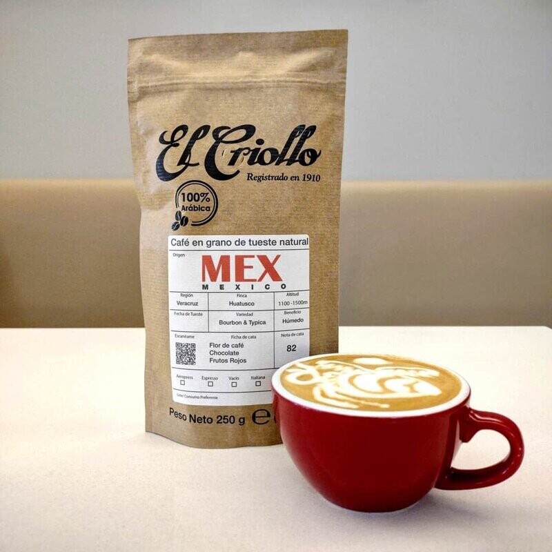 Café en Grano México Huatusto El Criollo 250gr