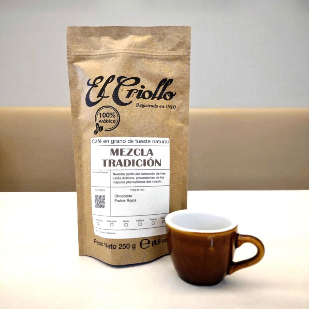 Café en Grano Mezcla Tradición El Criollo 250gr