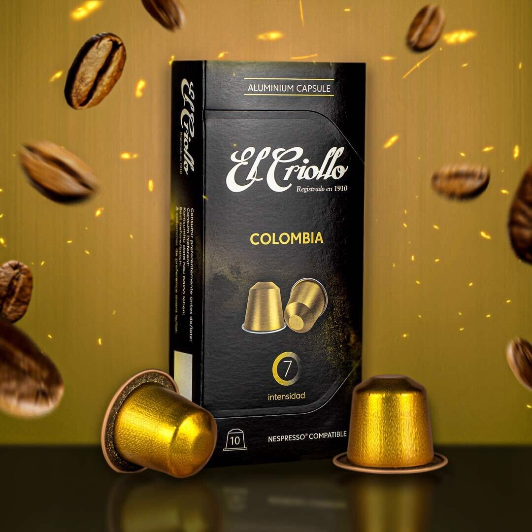 Café en cápsulas de aluminio compatibles con Nespresso Colombia El Criollo