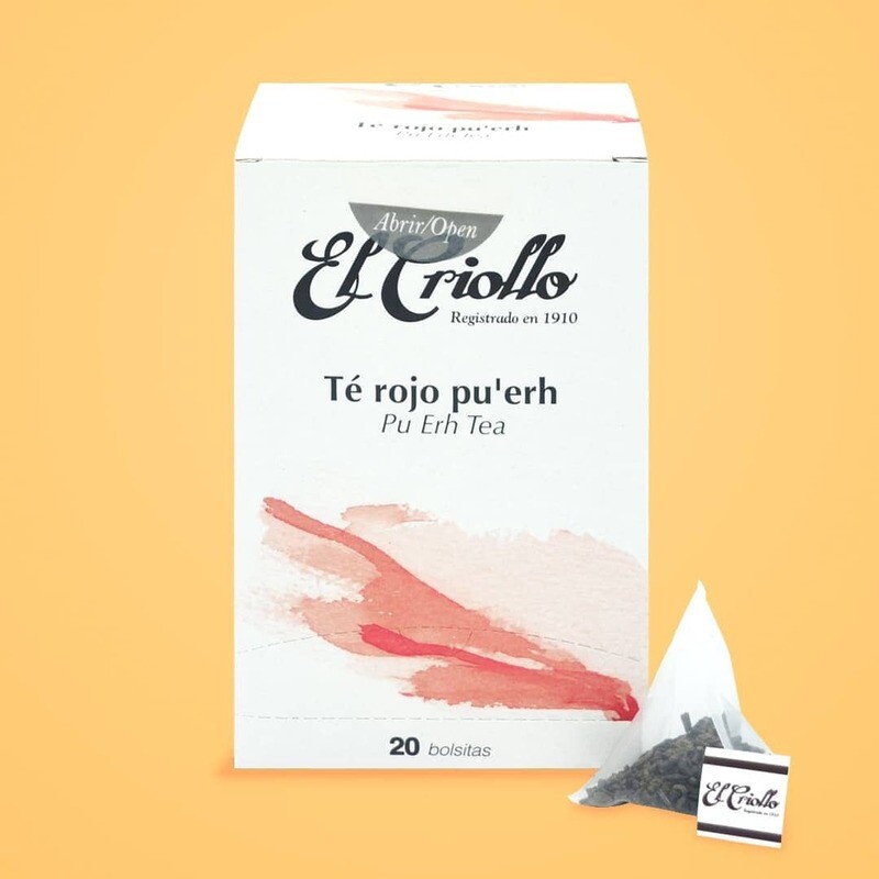 Infusión de Té Rojo Pu Eeh El Criollo 20 bolsitas