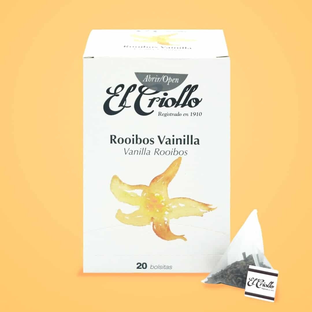 Infusión Rooibos Vainilla El Criollo 20 bolsitas