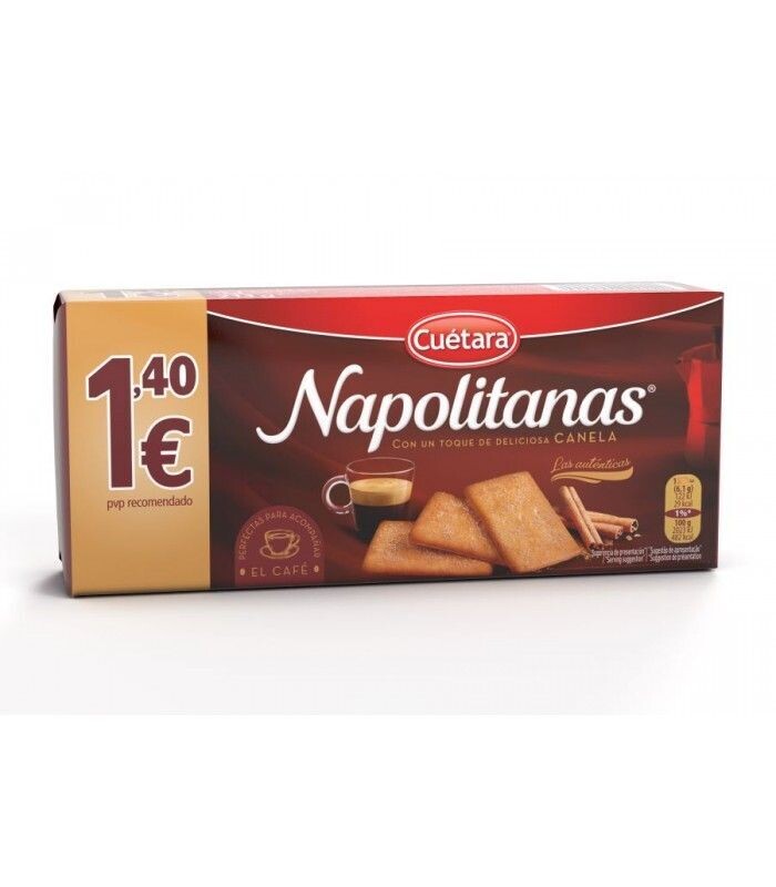 Napolitanas de Canela 210g Cuetara