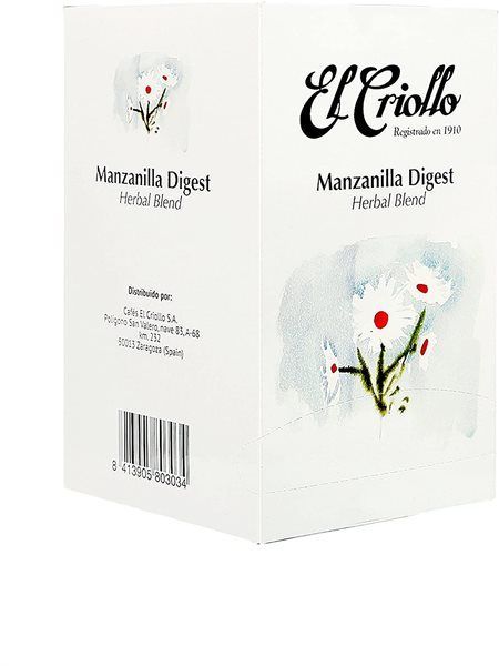 Infusión Manzanilla Digest El Criollo 20 bolsitas