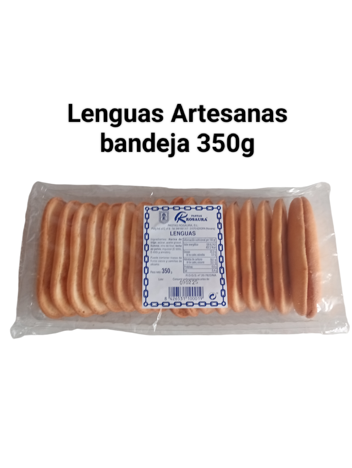 Lenguas Artesanas Bandeja 350gr Krosaura