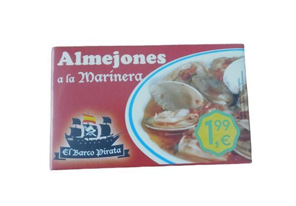 Almejones a la Marinera lata 0L-120 Barco Pirata