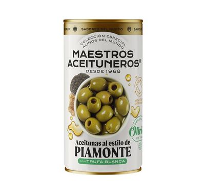 Aceitunas al estilo Piamonte 370ml Maestros Aceituneros