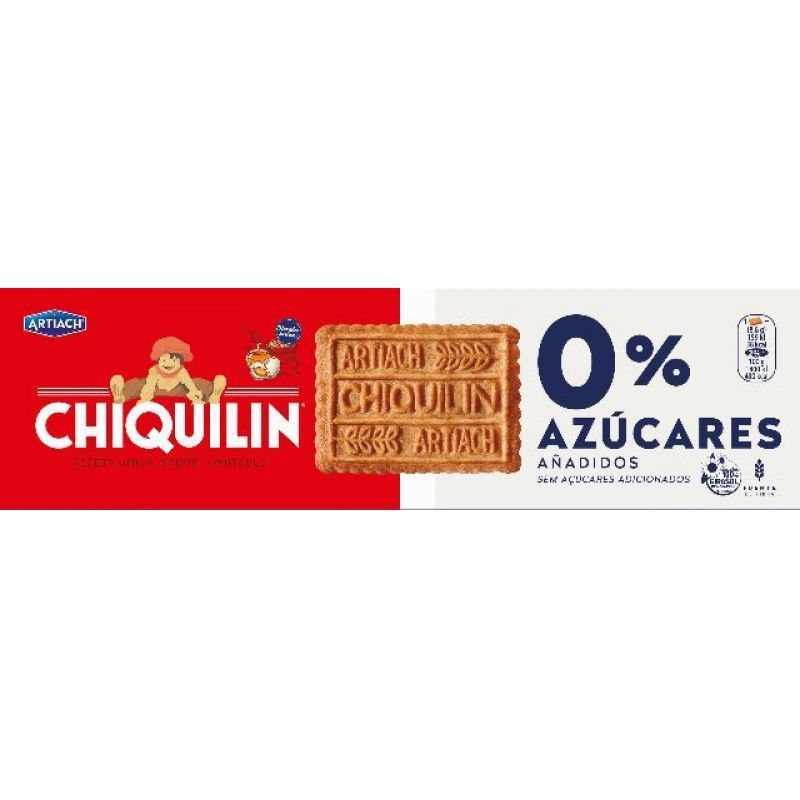 Galletas Chiquilín 0% azúcares añadidos 175gr Artiach