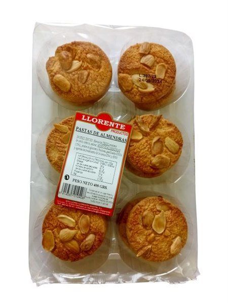 Pastas Artesanas de Almendras bandeja 400g LLorente