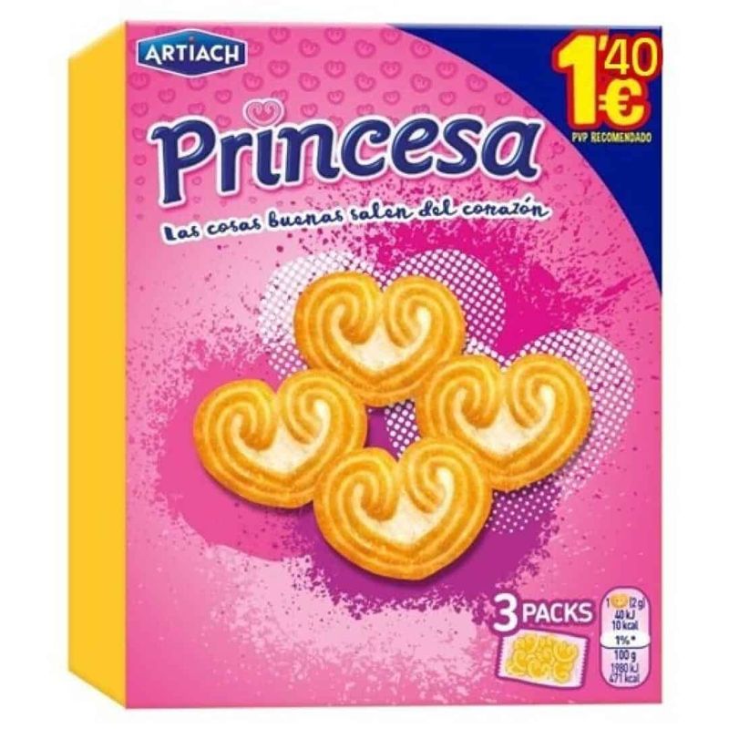 Galletas Princesa Original 90 gr Artiach