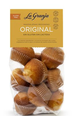 CAJA 6 BOLSAS La Granja Magdalena Sin Gluten y Sin Lactosa