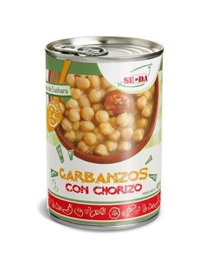 Lata de Garbanzos con chorizo 400g
