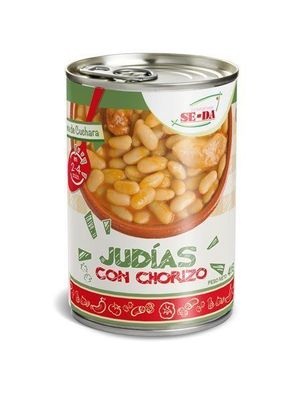 Lata de Judías con chorizo 400g