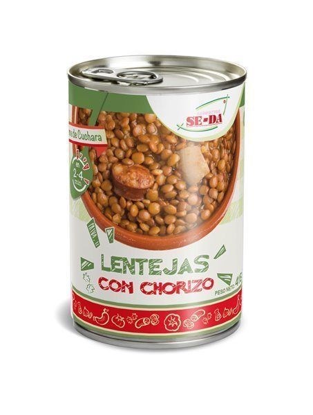 Lata de Lentejas con chorizo 400g