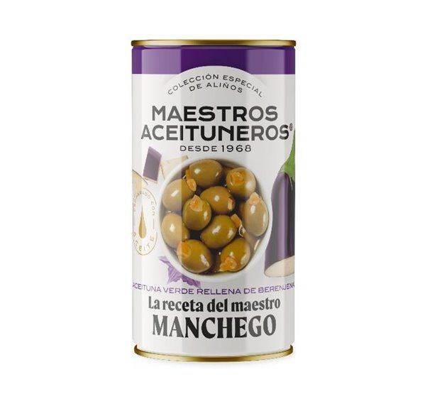 Maestro Manchego Aceituna rellena de Berenjena  370ml Maestros Aceituneros