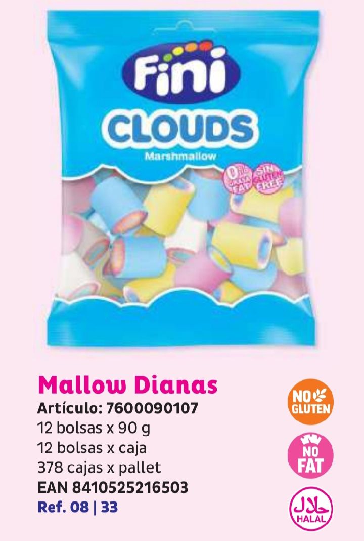 Fini Mallow caja de 12 bolsas de 80g