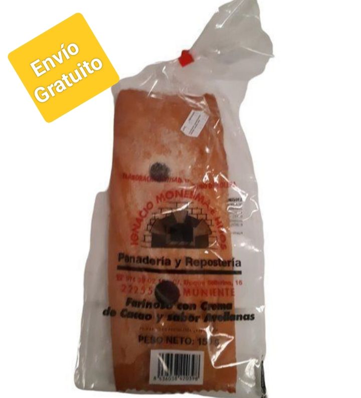 10 Farinosos con Crema de Cacao Y Sabor Avellanas 150gr Monesma 10 Farinosos con Crema de Cacao Y Sabor Avellanas 150gr Monesma