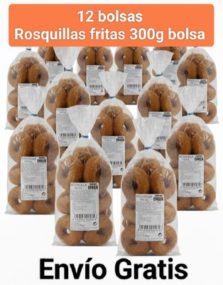 12 bolsas Rosquilla Frita Artesana 300gr Errea 12 bolsas Rosquilla Frita Artesana 300gr Errea