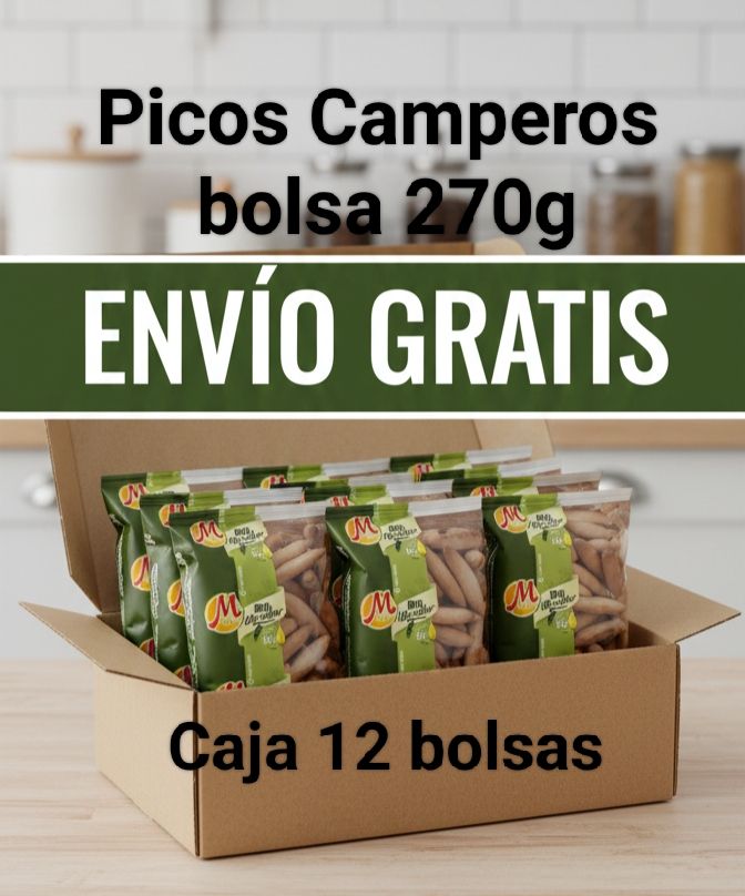 12 bolsas Picos de Pan Camperos 270g Monti 12 bolsas Picos de Pan Camperos 270g Monti