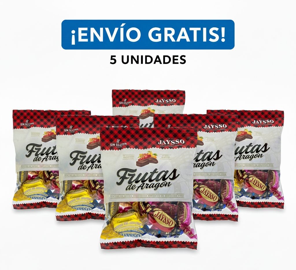 5 Bolsas de 200gr Frutas de Aragón Jaysso